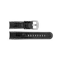 Horlogeband TW Steel TWB112 Leder Zwart 24mm