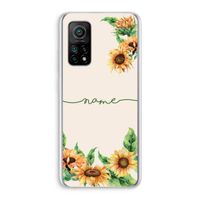 Zonnebloemen: Xiaomi Mi 10T 5G Transparant Hoesje