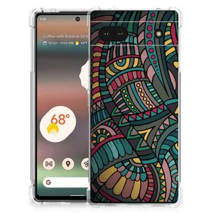 Google Pixel 6A Doorzichtige Silicone Hoesje Aztec