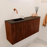 Toiletmeubel Mondiaz Joya | 91.6 cm | Meubelkleur Ruby | Faye wastafel Urban Links | Zonder kraangat(en)