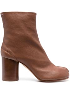 Maison Margiela bottines à bout Tabi 80 mm en cuir - Marron