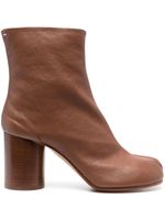 Maison Margiela bottines à bout Tabi 80 mm en cuir - Marron - thumbnail