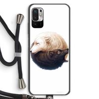 Yin Yang Wolves: Xiaomi Redmi Note 10 5G Transparant Hoesje met koord