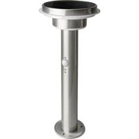 OSRAM ENDURA Style Solar 40cm Post Sensor Double Circle 6W Stainless Steel 4099854455469 LED-buitenlamp (wand) 6.00 W Steel