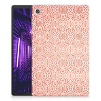 Lenovo Tab M10 Plus Hippe Hoes Pattern Orange