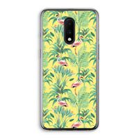 Flamingo party: OnePlus 7 Transparant Hoesje