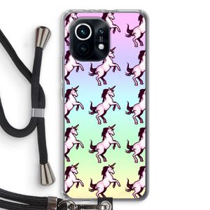 Musketon Unicorn: Xiaomi Mi 11 Transparant Hoesje met koord