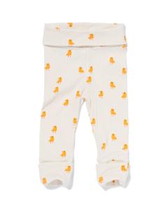 HEMA Newborn Meegroei Legging Rib Met Bamboe Gebroken Wit (gebroken wit)