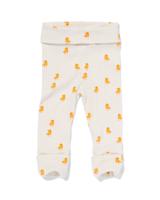 HEMA Newborn Meegroei Legging Rib Met Bamboe Gebroken Wit (gebroken wit)