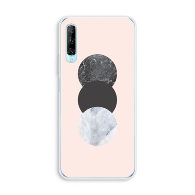 Marmeren cirkels: Huawei P Smart Pro Transparant Hoesje