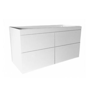Best Design Onderkast Beauty Greeploos 120 cm Glanzend Wit