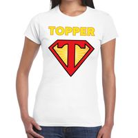 Super Topper logo t- shirt wit dames Super Topper logo t- shirt wit dames