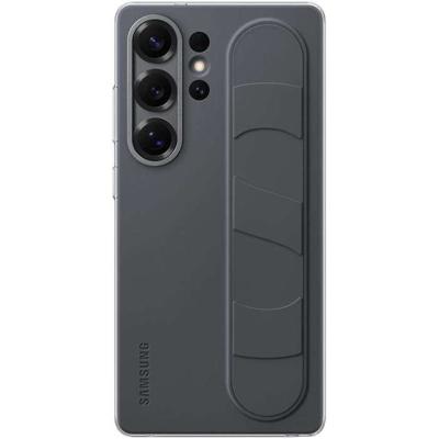 Galaxy S25 Ultra Zwart hoesje met band en standaard