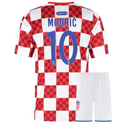 Modrić Kroatië Voetbaltenue Thuis - Kind en Volwassenen