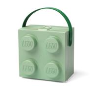 Lego - Lunchbox Brick 4 met Handvat - Polypropyleen - Groen - thumbnail