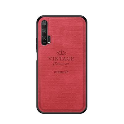 PINWUYO schokbestendige waterdichte volledige dekking PC + TPU + huid beschermhoes voor Huawei Honor 20 Pro (rood)