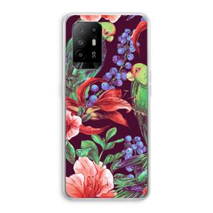 Papegaaien: Oppo A95 5G Transparant Hoesje