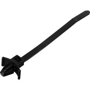 TRU COMPONENTS TC-13030700 TC-WM-100-4.8-UVB-B Kabelbinder 100 mm 4.8 mm Zwart Met vleugelsluiting, UV-bestendig, Chemische bestandigheid 100 stuk(s)
