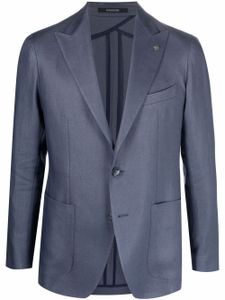 Tagliatore blazer cintré à simple boutonnage - Bleu