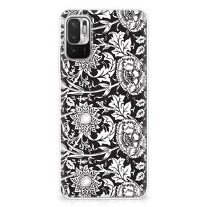 Xiaomi Redmi Note 10/10T 5G | Poco M3 Pro TPU Case Black Flowers