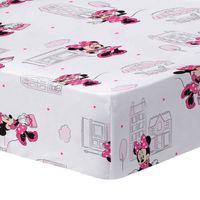 Disney Minnie Mouse Hoeslaken, Shopping - Eenpersoons - 90 x 190/200 cm - Katoen - thumbnail