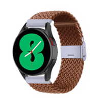Braided nylon bandje - Bruin - Samsung Galaxy Watch - 42mm - thumbnail