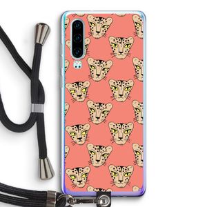 Tijger: Huawei P30 Transparant Hoesje met koord