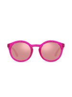 Dolce & Gabbana Kids lunettes de soleil New Pattern à monture ronde - Rose - thumbnail