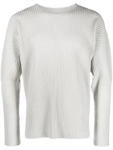 Homme Plissé Issey Miyake chemise plissée à manches longues - Gris