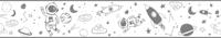 Noordwand Kids Walls Behangrand outerspace met astronauten, raketten en planeten - 45851