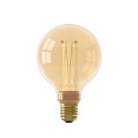 LED Glassfiber Globe Lamp G95 220-240V 3,5W 120lm E27, goud 1800K dimbaar - Calex
