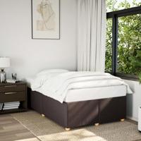 Bedframe zonder matras 120x190 cm stof donkerbruin