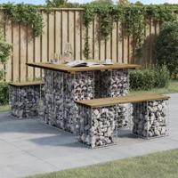 Tuinbank schanskorfontwerp 100x102x72 cm geïmpregneerd hout
