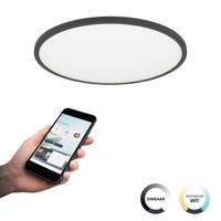 EGLO connect.z Sarsina-Z Plafondlamp - Ø 60 cm - Zwart/Wit - Instelbaar wit licht - Dimbaar - Zigbee - thumbnail