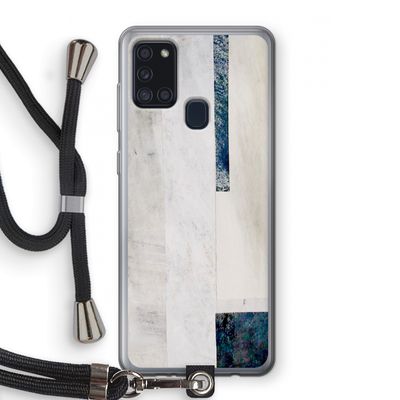 Meet you there: Samsung Galaxy A21s Transparant Hoesje met koord