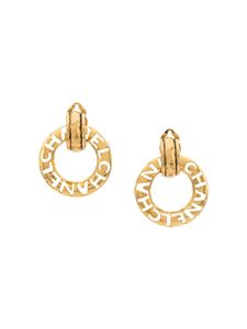 CHANEL Pre-Owned boucles d'oreilles à logo