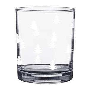 Clayre & Eef Waterglas 230 ml Glas Kerstbomen Drinkbeker