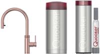 Quooker Flex met COMBI boiler en CUBE reservoir 5-in-1-kraan rosé koper