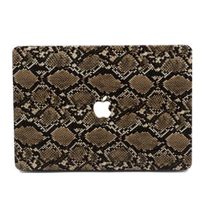Lunso MacBook Air 13 inch (2010-2017) cover hoes - case - Snake Pattern Brown
