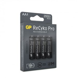 GP Batteries GPRCP200AA950C4 Oplaadbare AA batterij (penlite) NiMH 2000 mAh 1.2 V 4 stuk(s)