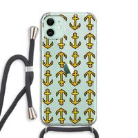 Musketon Anchor: iPhone 11 Transparant Hoesje met koord