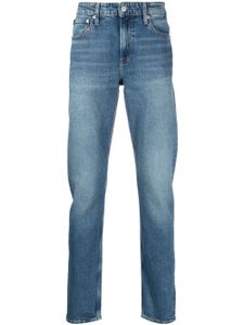 Calvin Klein Jeans jean slim à patch logo - Bleu