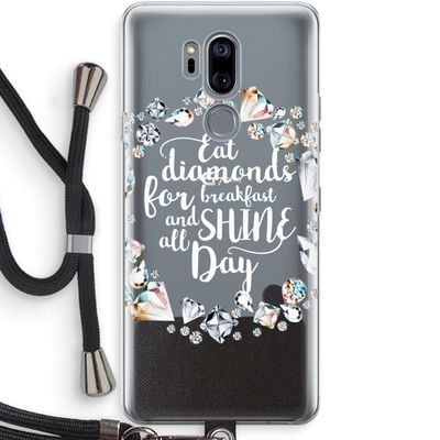 Diamonds: LG G7 Thinq Transparant Hoesje met koord