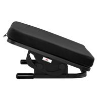 Maclean ergonomische voetensteun, beensteun, traploos instelbare hoek, afneembaar kussen, MC-460