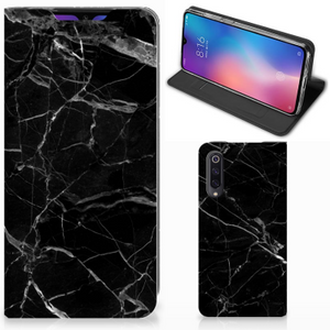 Xiaomi Mi 9 Standcase Marmer Zwart - Origineel Cadeau Vader