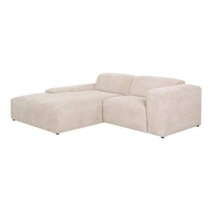 by fonQ Wonder 3-zitshoekbank met Chaise Longue Links - Rib