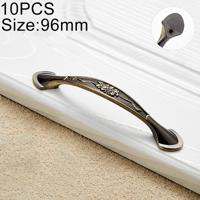 10 stuks 6026-96 Europese stijl zink legering kabinet garderobe lade deurklink gat afstand: 96mm (brons)