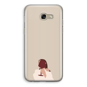 I drink wine: Samsung Galaxy A5 (2017) Transparant Hoesje