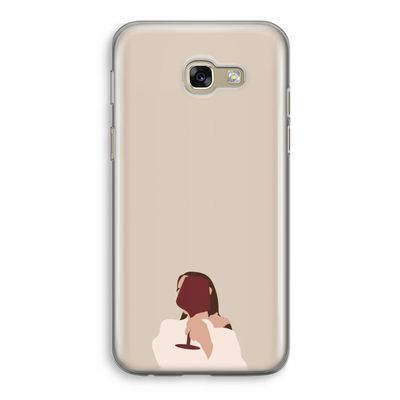 I drink wine: Samsung Galaxy A5 (2017) Transparant Hoesje