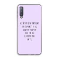 Zelfvertrouwen: Samsung Galaxy A7 (2018) Transparant Hoesje